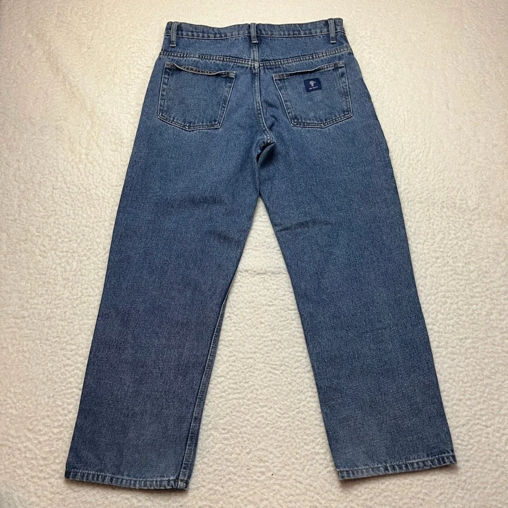 RK‎ Brand Jeans Mens 32x29 Blue RK5POC Straight Leg 100% Cotton Denim Workwear